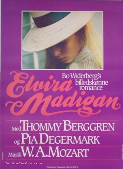 Elvira Madigan - Danish Movie Poster
