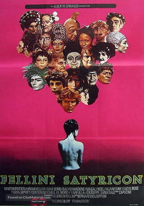 Fellini - Satyricon - Swedish Movie Poster