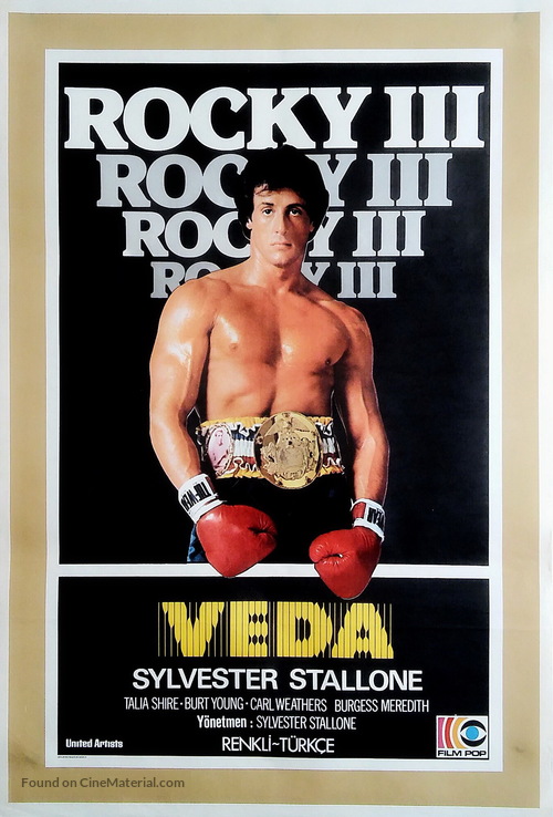 Rocky III - Turkish Movie Poster