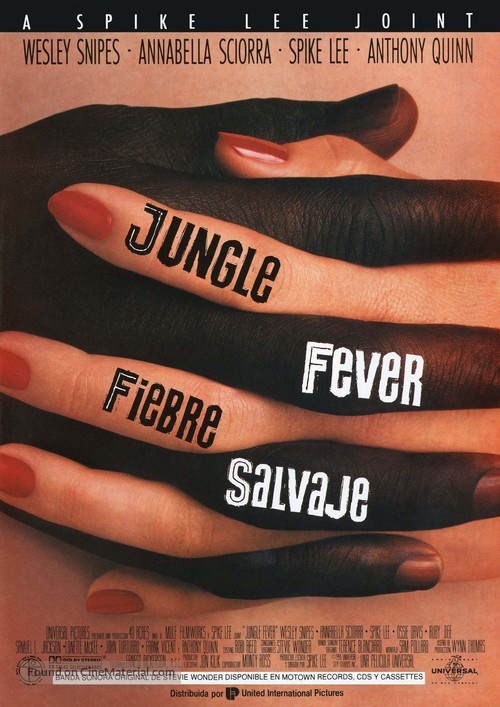 Jungle Fever - Spanish Movie Poster