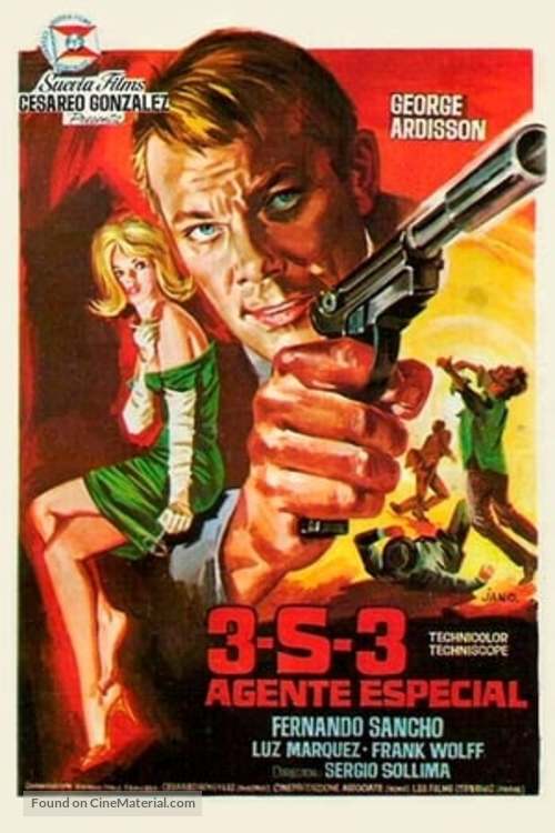 Agente 3S3, massacro al sole - Spanish Movie Poster