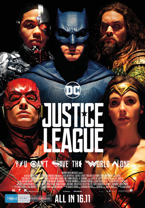 Justice League - Australian Movie Poster