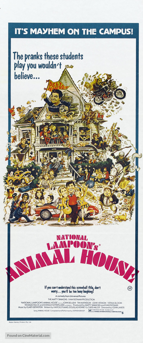 Animal House - Australian Movie Poster