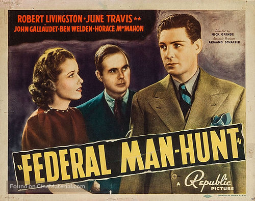 Federal Man-Hunt - Movie Poster