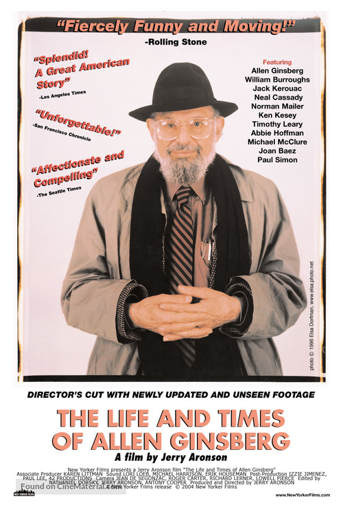 The Life and Times of Allen Ginsberg - Movie Poster