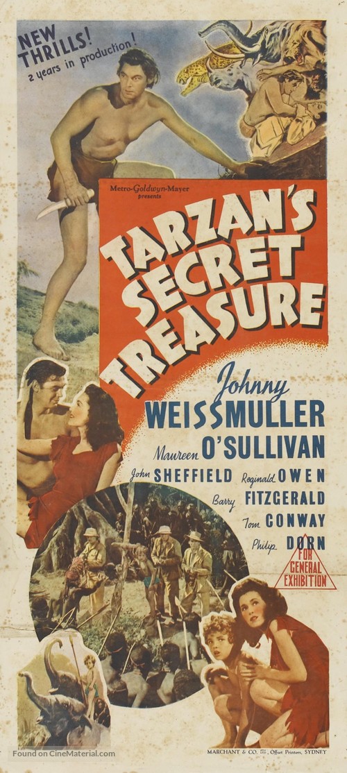 Tarzan&#039;s Secret Treasure - Australian Movie Poster