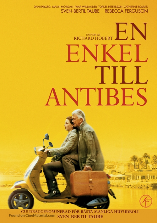 En enkel till Antibes - Swedish DVD movie cover