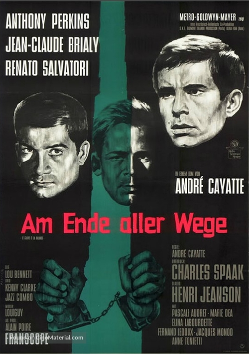 Le glaive et la balance - German Movie Poster