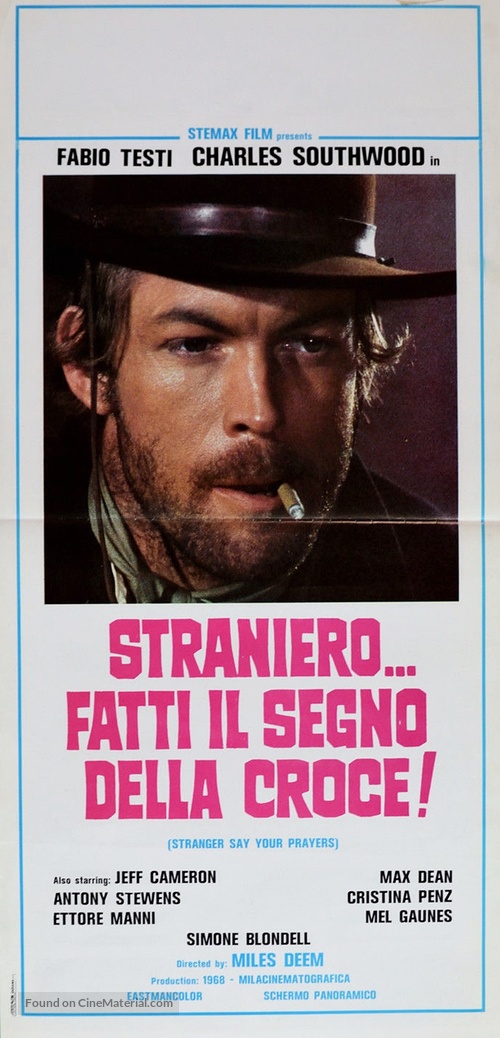 Straniero... fatti il segno della croce! - Italian Movie Poster