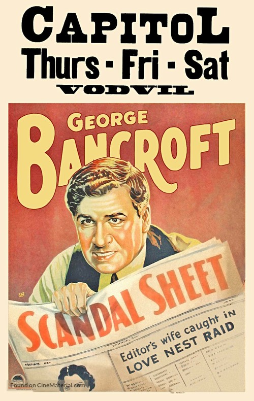 Scandal Sheet - Movie Poster