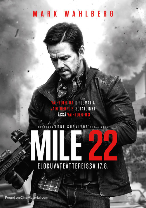 Mile 22 - Finnish Movie Poster