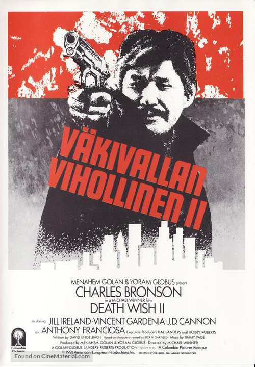 Death Wish II - Finnish VHS movie cover