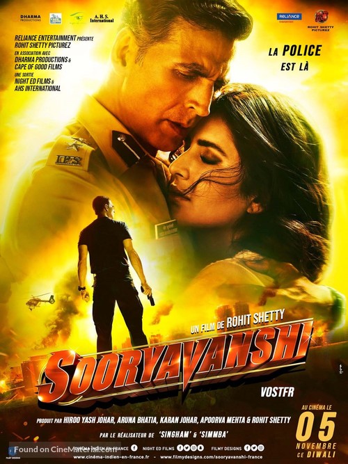 Sooryavanshi - French Movie Poster