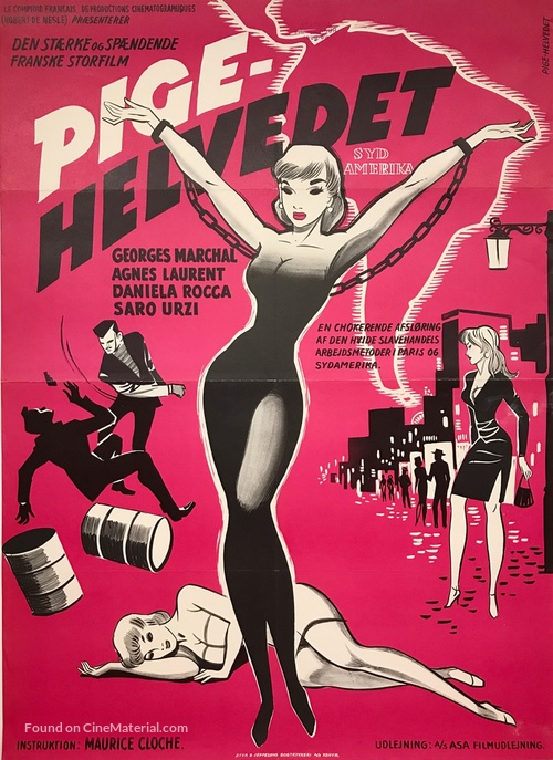 Marchands de filles - Danish Movie Poster