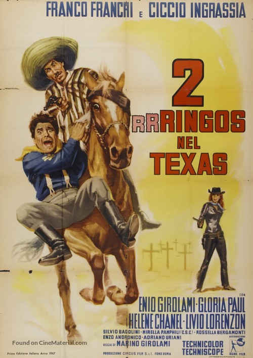 Due rrringos nel Texas - Italian Movie Poster