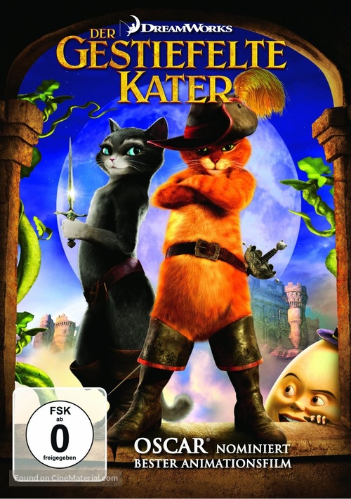 Puss in Boots - German DVD movie cover