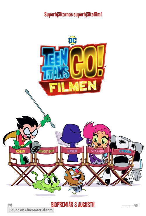 Teen Titans Go! To the Movies - Swedish Movie Poster