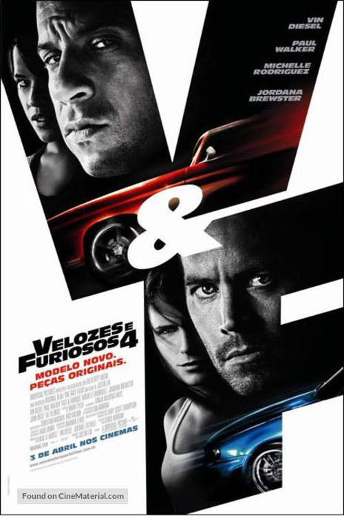 Fast &amp; Furious - Brazilian Movie Poster