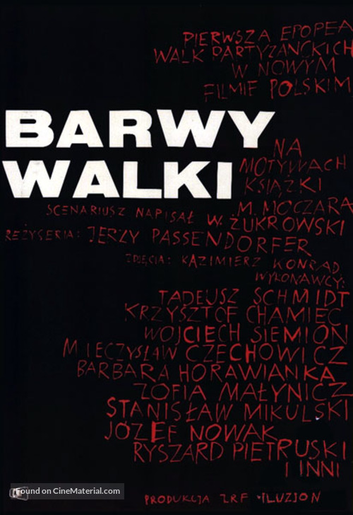 Barwy walki - Polish Movie Poster