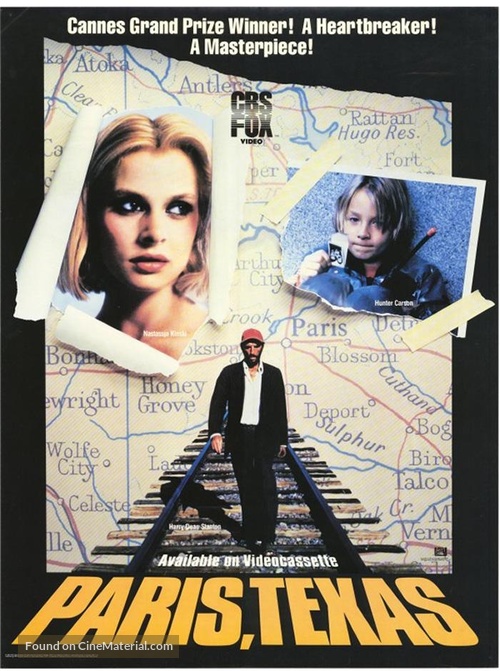 Paris, Texas - Video release movie poster