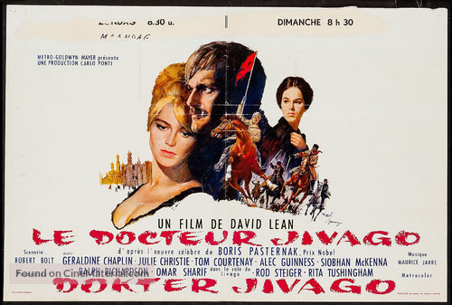 Doctor Zhivago - Belgian Movie Poster