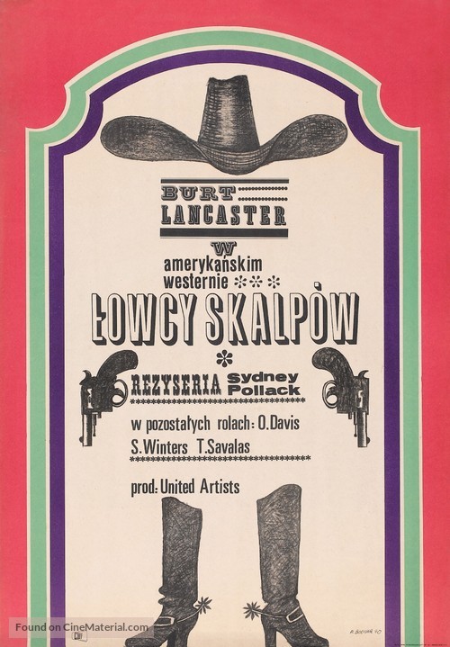 The Scalphunters - Polish Movie Poster