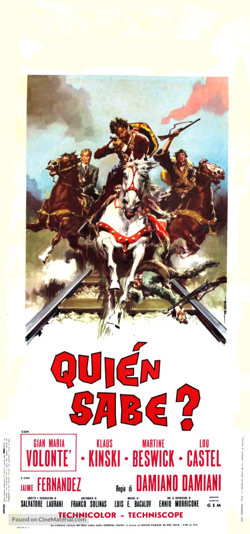 Qui&eacute;n sabe? - Italian Movie Poster