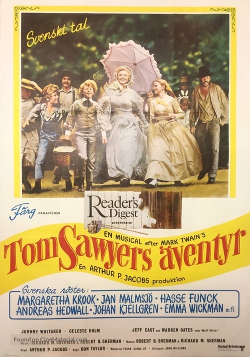 Tom Sawyer - Swedish Movie Poster