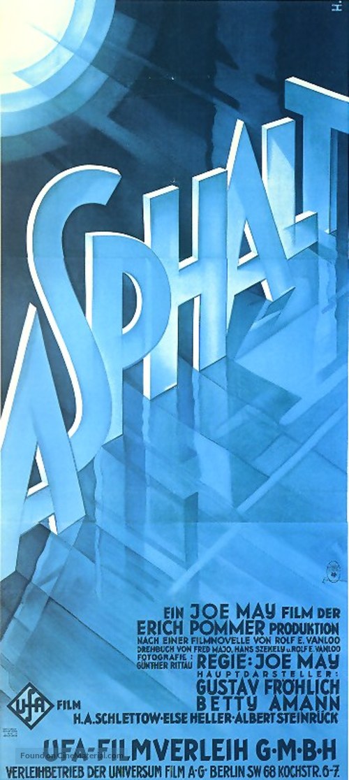 Asphalt - German Movie Poster