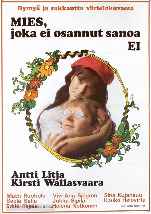 Mies, joka ei osannut sanoa EI - Finnish Movie Poster