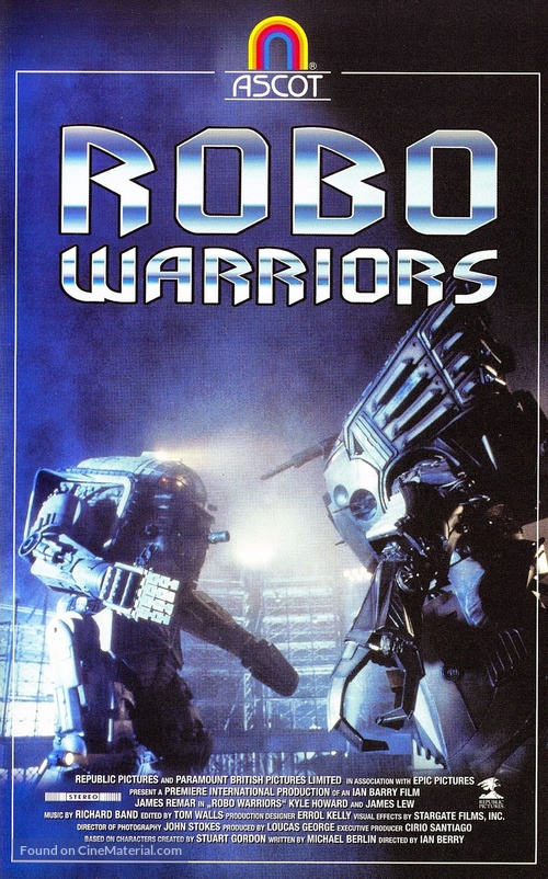 Robo Warriors - German VHS movie cover