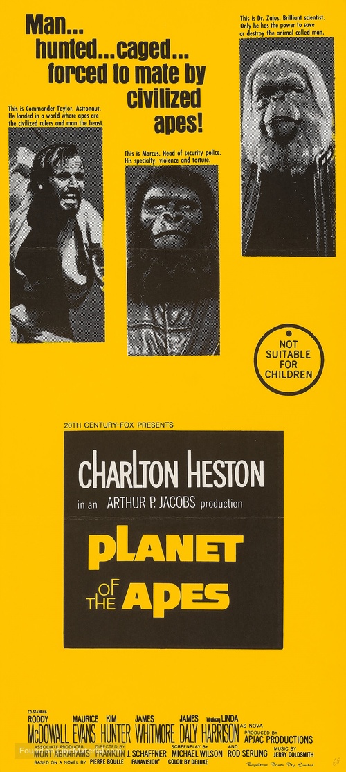 Planet of the Apes - Australian Movie Poster