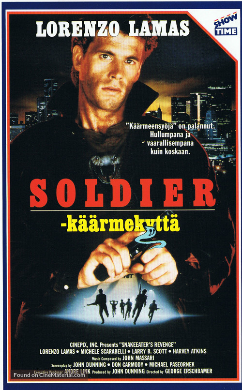 Snake Eater II: The Drug Buster - Finnish Movie Cover