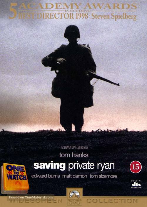 Saving Private Ryan - Danish DVD movie cover