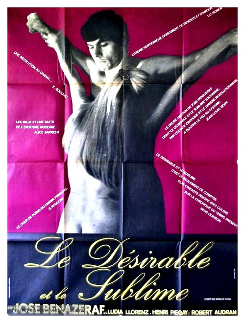 Le d&eacute;sirable et le sublime - French Movie Poster