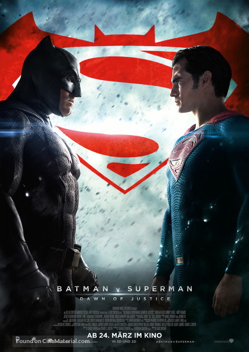 Batman v Superman: Dawn of Justice - German Movie Poster
