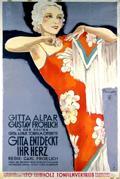 Gitta entdeckt ihr Herz - German Movie Poster