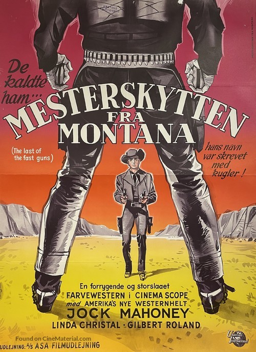 The Last of the Fast Guns - Danish Movie Poster