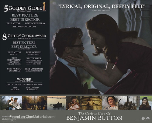 The Curious Case of Benjamin Button - For your consideration movie poster