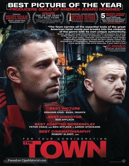 The Town - For your consideration movie poster