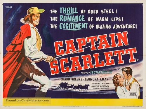 Captain Scarlett - British Movie Poster