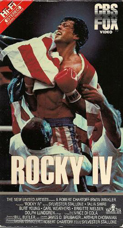 Rocky IV - VHS movie cover