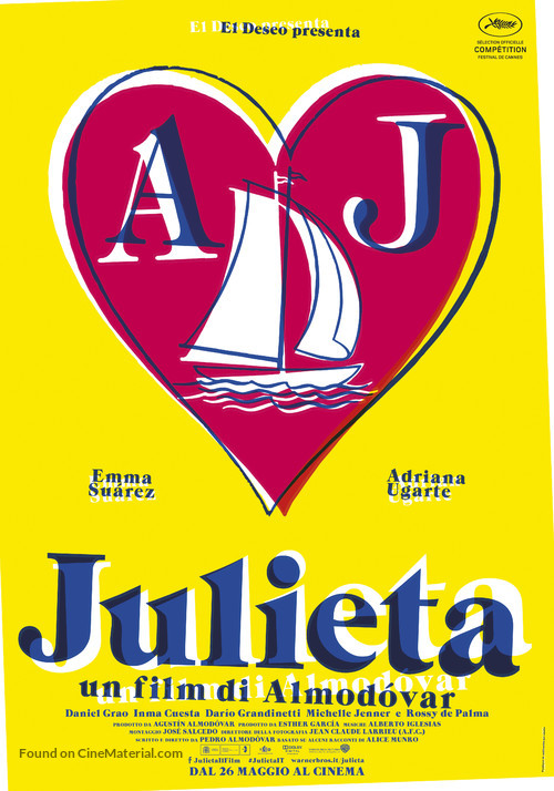 Julieta - Italian Movie Poster