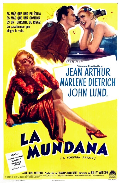 A Foreign Affair - Mexican Movie Poster