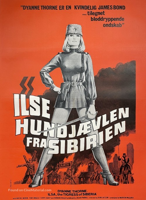 Ilsa the Tigress of Siberia - Danish Movie Poster
