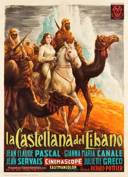 La ch&acirc;telaine du Liban - Italian Movie Poster