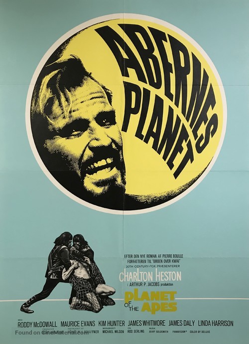 Planet of the Apes - Danish Movie Poster