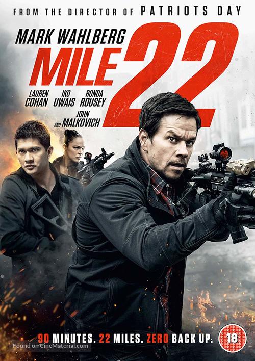 Mile 22 - British Movie Cover