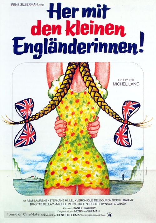 &Agrave; nous les petites Anglaises - German Movie Poster