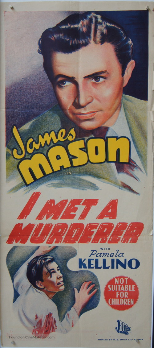 I Met a Murderer - Australian Movie Poster